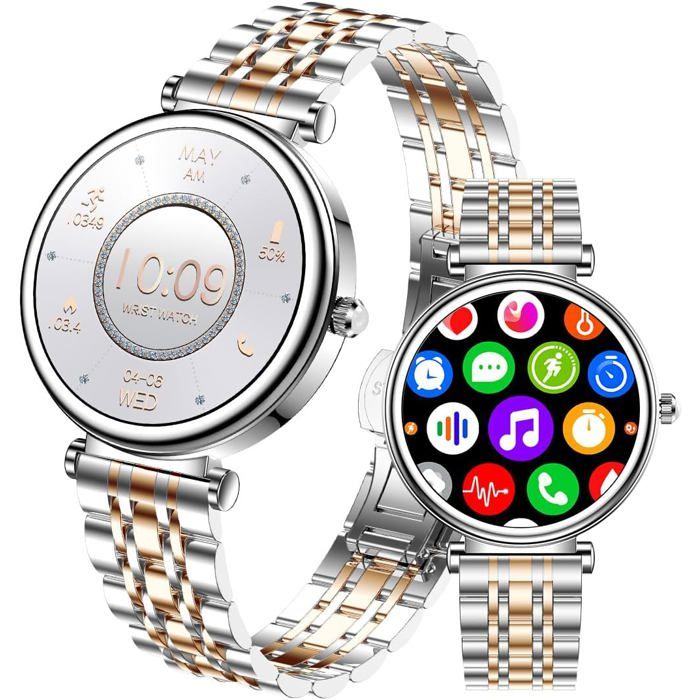 Montre connectée femme 3 2 cm écran couleur IP67 cardio sommeil tracker activité