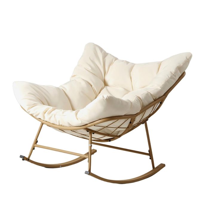 QUITO - Fauteuil à bascule dintérieur et dextérieur beige