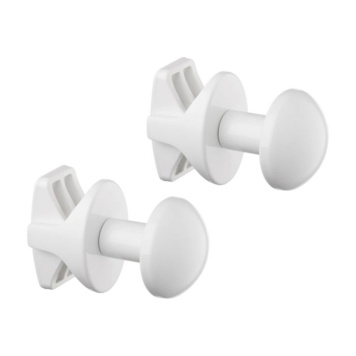 P de Pte-Serviettes Handy Grip s Trous pour Tubes Ronds visses au radiateur sèche-Serviettes s perçage - Blanc Bla PORTE SERVIETTE