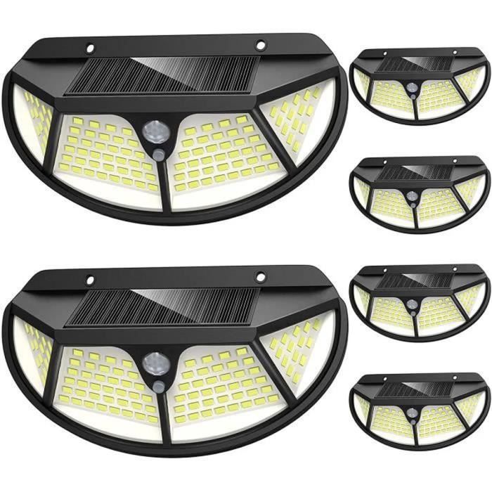 Éclairage Solaire Extérieur - Lampe Solaire 102led - Détecteur de Mouvement - Étanche - 270°