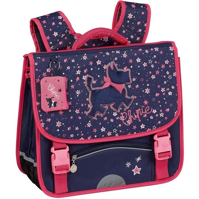 CHIPIE Cartable Galaxie 2 Compartiments Capacit?� 16,30 litres Dimensions 33x38x13cm Bleu[923 