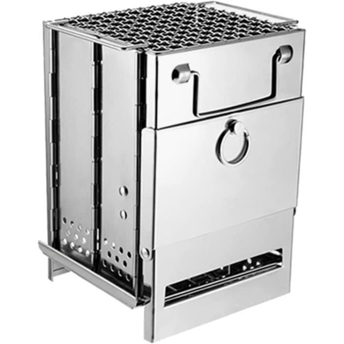 Barbecue à Charbon De Bois Pliable Et Portable En Acier Inoxydable Pour Barbecue De Bureau Fumoir Dexterieur Pour Cuisine En Plein Air Camping Pique Nique Plage 351 X 279 X 196 Cm 90023734
