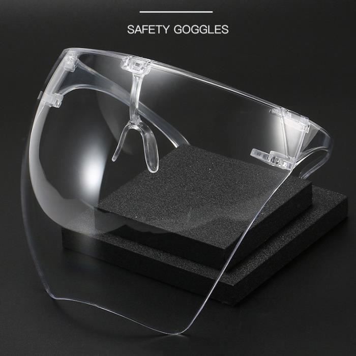 Lot De 2 Protections Faciales Complètes Réutilisables Anti-Buée - Transparentes Haute Définition Avec Sangle Réglable