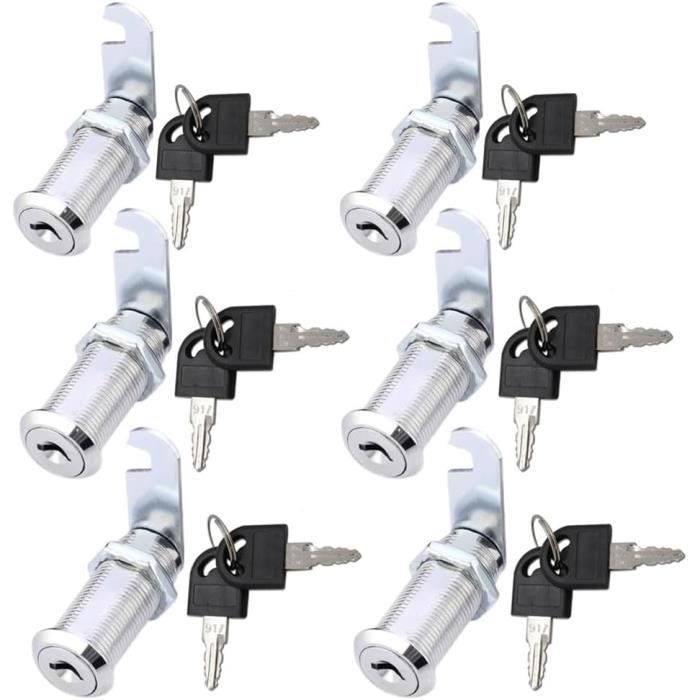 Serrure Pour Boîte Aux Lettres 20 Mm – Lot Avec 4 Clés, Finition Inox