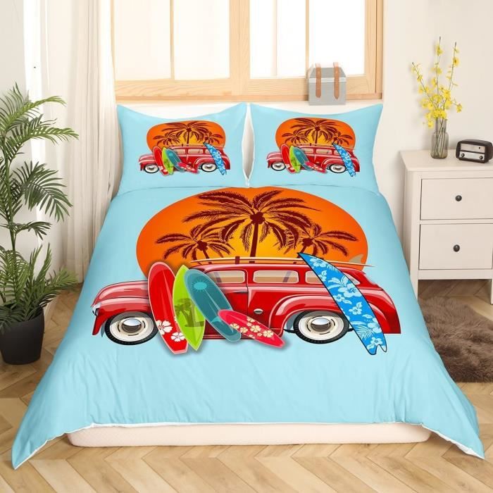 Parure De Lit - 1 Housse De Couette 220 X 240 Cm + 2 Taies D'oreiller