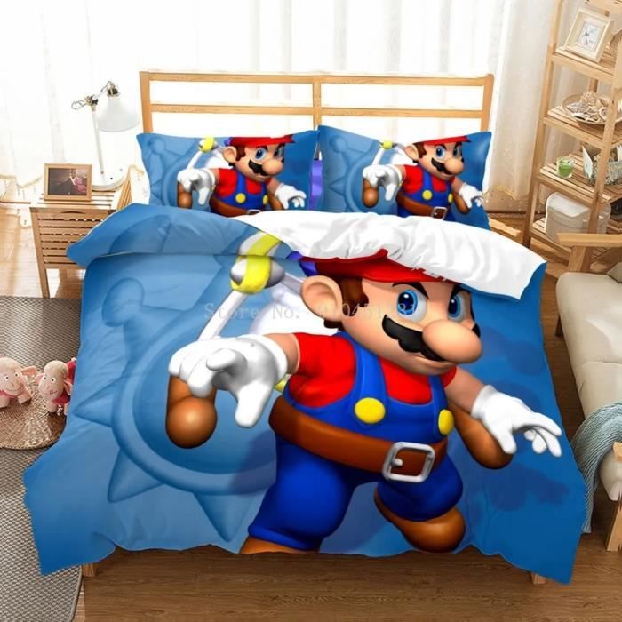 Parure de lit Nintendo Mario Kart - Housse de couette + Taie d