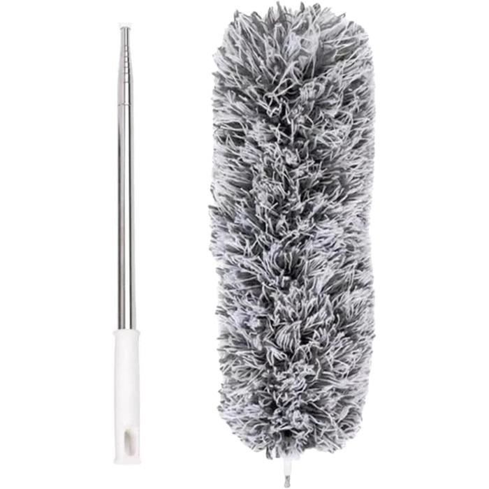 Plumeau En Laine D'agneau Télescopique - Jusqu'à 140 Cm - Idéal Pour Plafonds Hauts, Stores Et Voitures