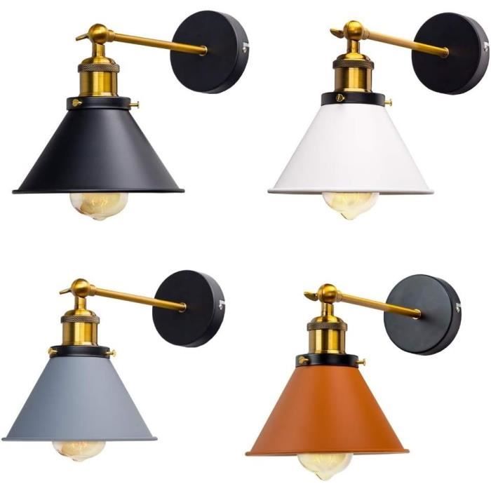 Applique Murale Industrielle Vintage Métal Bronze - Lampe Rétro Pour Intérieur