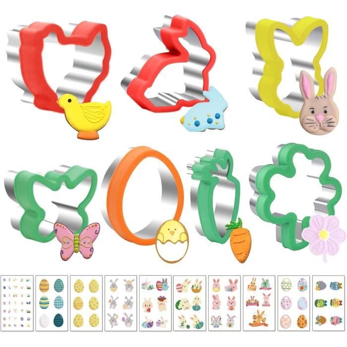 Emporte-pièces Pâques En Acier Inoxydable - Lot De 9 Motifs (lapin, œuf, Poussin…)