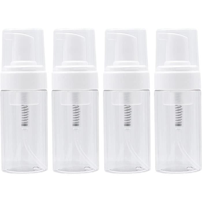 Lot De 6 Flacons Pompes Airless 30ml - Distributeur De Crème Portable, Transparent, Rechargeable Pour Cosmétiques Et Voyages