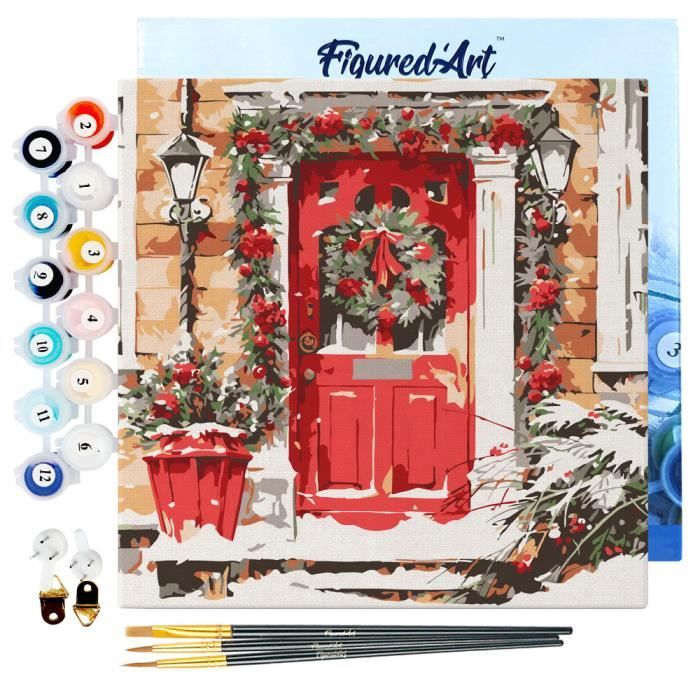 Figured'Art Mini Peinture par Numéro Adulte 20x20cm avec cadre Porte ...