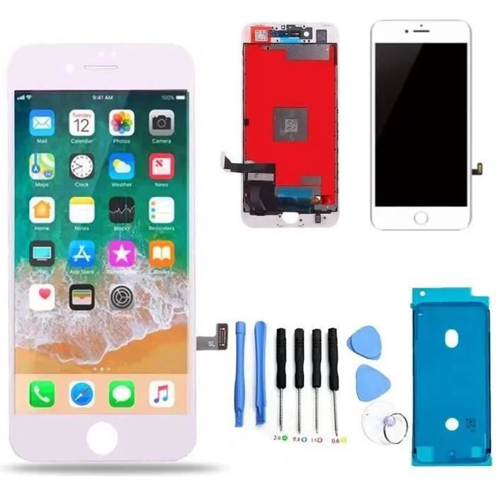 Écran Complet Pour IPhone 7 Blanc - Vitre Tactile + LCD, Avec Outils Et Film De Protection, Neuf