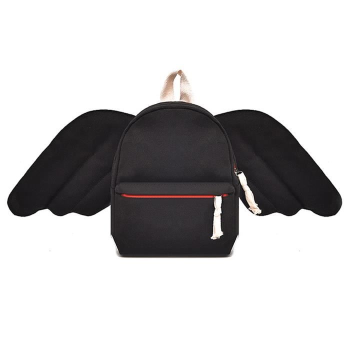 Sac A Dos Enfant Garderie Maternelle Creche Cartable Ecole Cartoon Mignon Pour Bebe Fille Garcon 1 5 Ans Avec Ails De L Ange Noir Noir Cdiscount Bagagerie Maroquinerie