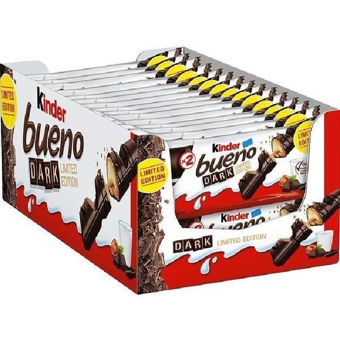 Ferrero Kinder Bueno Dark LIMITED EDITION Chocolat Bars 30 x 43g