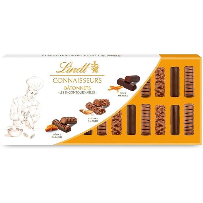 Lindt - Bâtonnets CONNAISSEURS Les Incontournables - Assortiment de  Chocolats au Lait et Noirs - Idéal pour Noël, 255g[239] - Cdiscount Au  quotidien