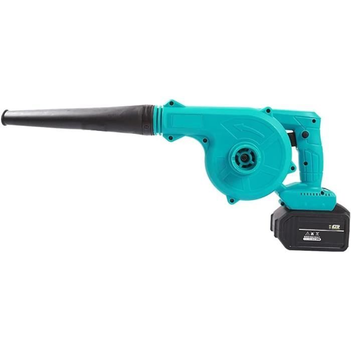 Souffleur De Feuilles Sans Fil 21V - 2 Batteries, 33000 Tr/min, 500W - Vitesse Variable, Léger (825g) - Pour Feuilles, Poussière, Neige