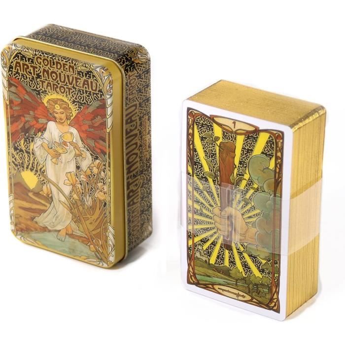 Jeu De 78 Cartes De Tarot Holographique – Version Anglaise Avec Guide, Boîte Colorée | Pour Débutants Et Professionnels, Divination, Loisir