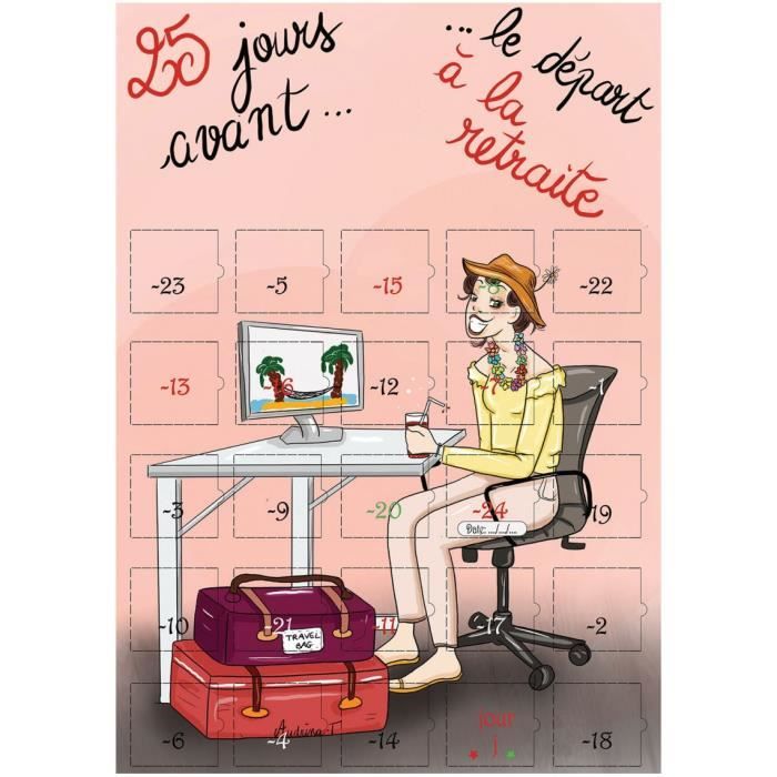 Calendrier de l'avent départ en retraite humoristique - Cdiscount Jeux