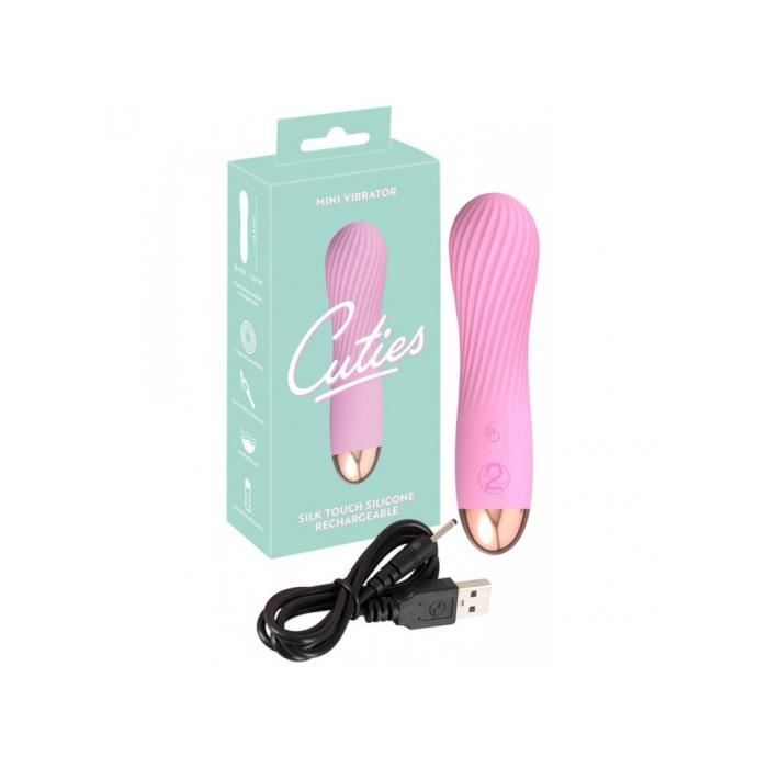 Mini Vibromasseur Baladeur Cuties Rechargeable - Vert Tendre, Sensation Soyeuse