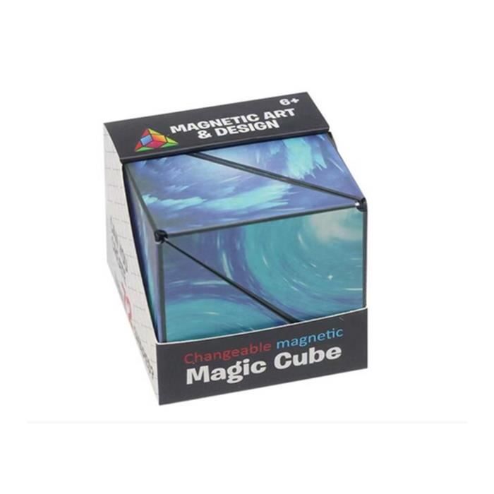 Cube magique magnétique 3D modifiable pour enfants - Jeux - Jouets Cube magique magnétique 3D modifiable pour enfants - Jeux - Jouets
