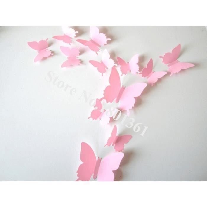 Lot de 48 autocollants muraux 3D papillon amovibles pour décoration de maison, mariage, salon, chambre d'enfant, cuisine, fenêtre, meubles de fête, décoration murale, argent
