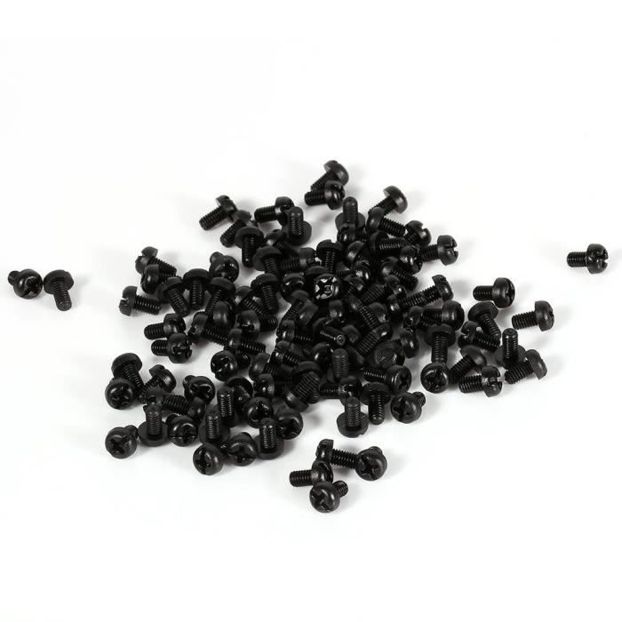 Sachet de 10 vis tête cruciforme noir D.M6x20mm - Pièces Carénage sur