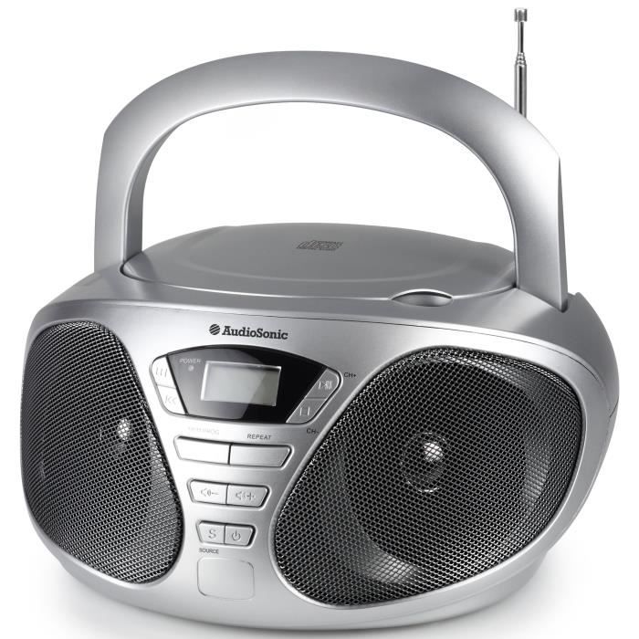 AUDIOSONIC CD1569 Radio stéréo CD Grise Cdiscount TV Son Photo
