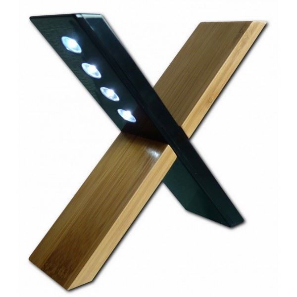 Lampe solaire en bambou multifonctions - SPHYNX - LED - énergie solaire