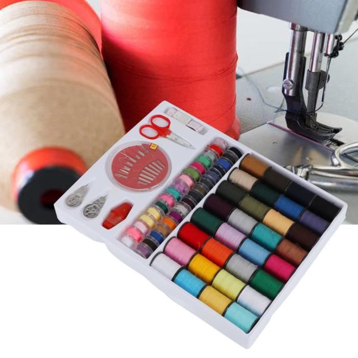 Bobine De Fil à Coudre Polyester LCDBA 500 Mètres Rouge - Fil Résistant Pour Tous Tissus, Couture à La Main Ou Machine - 3