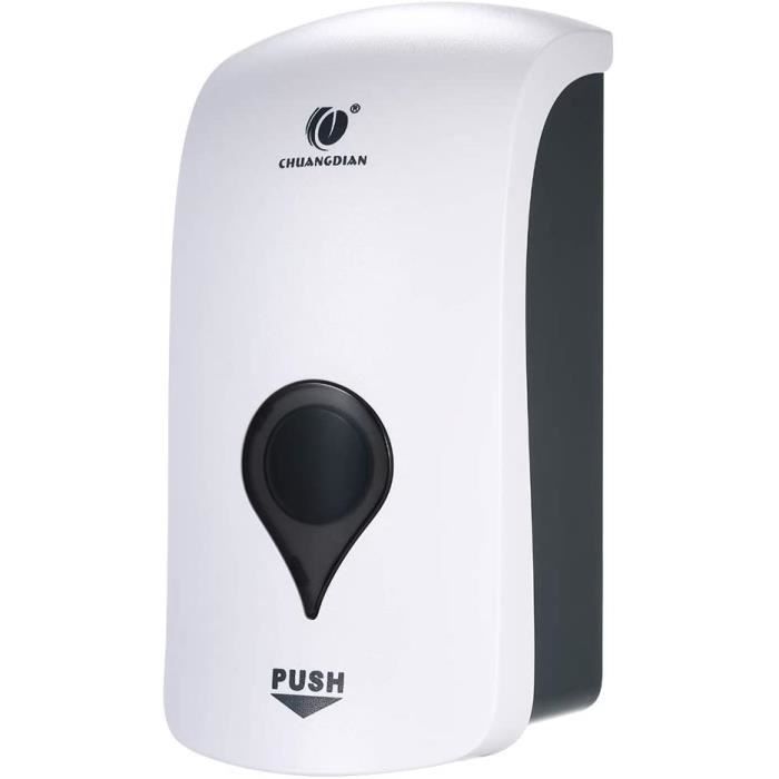 Distributeur Savon Mural Kavolet 300 Ml – Sans Perçage, Simple Tête, ABS