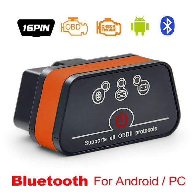 Tester OBD2 ELM327 Bluetooth Per Diagnosi Auto E Moto: Compatibile Android E IOS V2.1