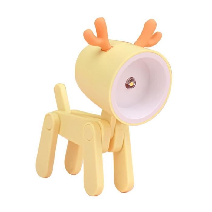 Veilleuse Silicone En Forme De Cerf - Rechargeable USB, 3 Modes, Lumière Chaude/blanche - Pour Enfant, Bébé