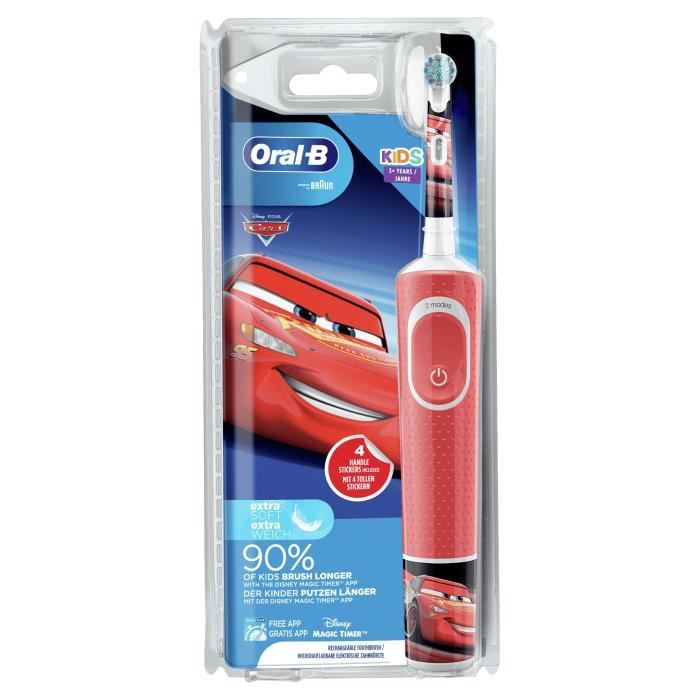 Oral-B Brosse à Dents Électrique Kids Cars +3ans