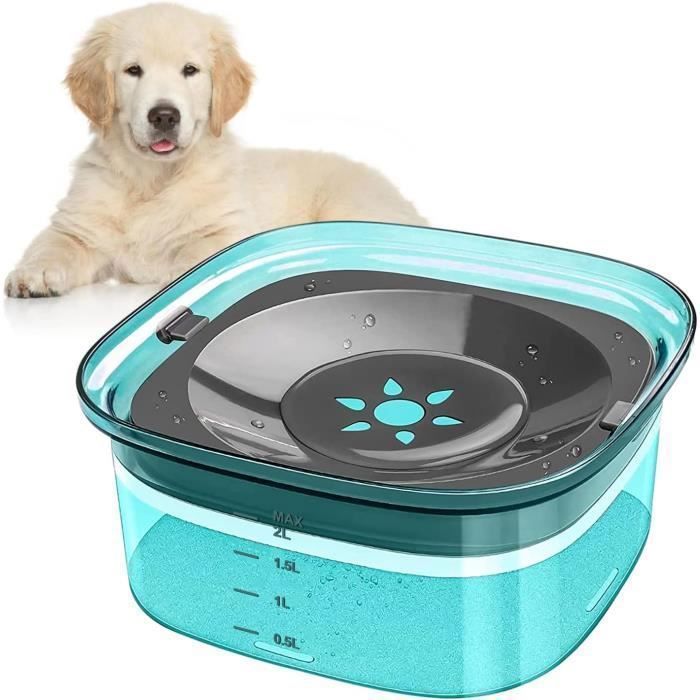Comparer les prix de Gamelle Eau Chien Anti Eclaboussure, Gamelle pour Chien, Gamelle Eau Chat Gamelle Anti Débordement Grande Capacité 2L , Vert