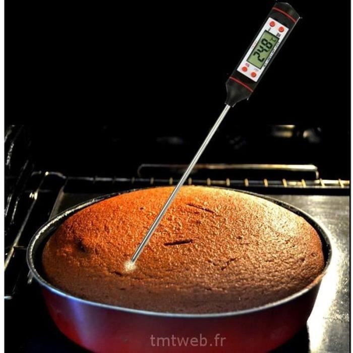 Thermomètre De Cuisine En Acier Inoxydable - Pour Huile, Viande, Friture Et Barbecue | Cadran Simple Et Lecture Précise