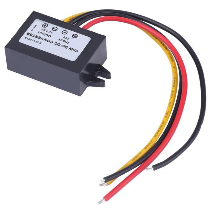 Convertisseur DC 15V-80V Vers 12V 1A - Abaisseur Tension Étanche IP68 Régulateur CC