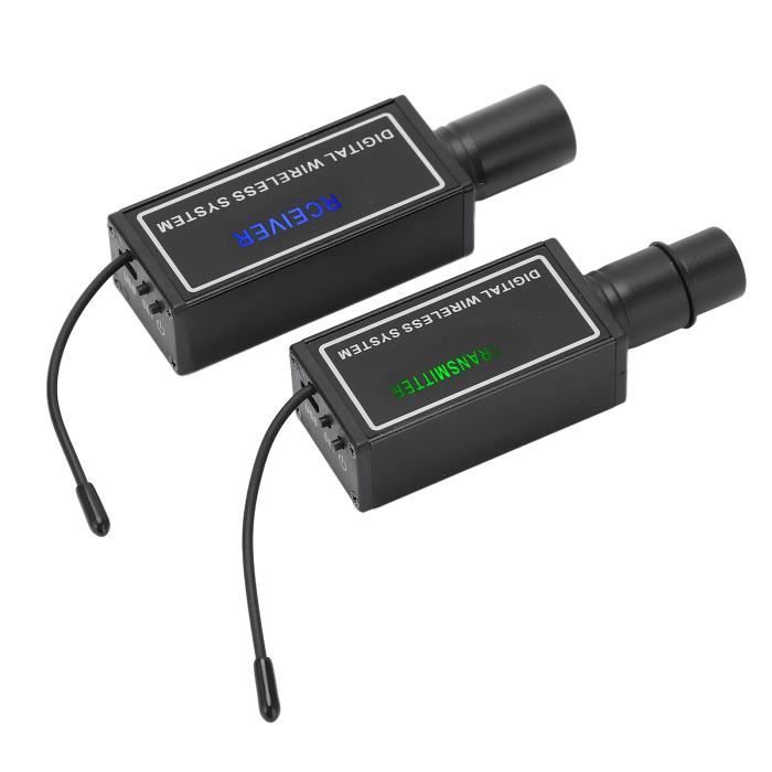 Fafeicy système de microphone XLR sans fil Système de microphone sans fil  Audios XLR Transmetteur Récepteur avec 10 canaux pour