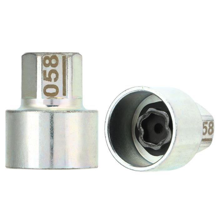 aqxreight Écrou de roue antivol de roue de voiture de rechange pour séries 1, 3, 5, 6, 7, X1, X2, X3, X4, X5, X6, Z4 (056