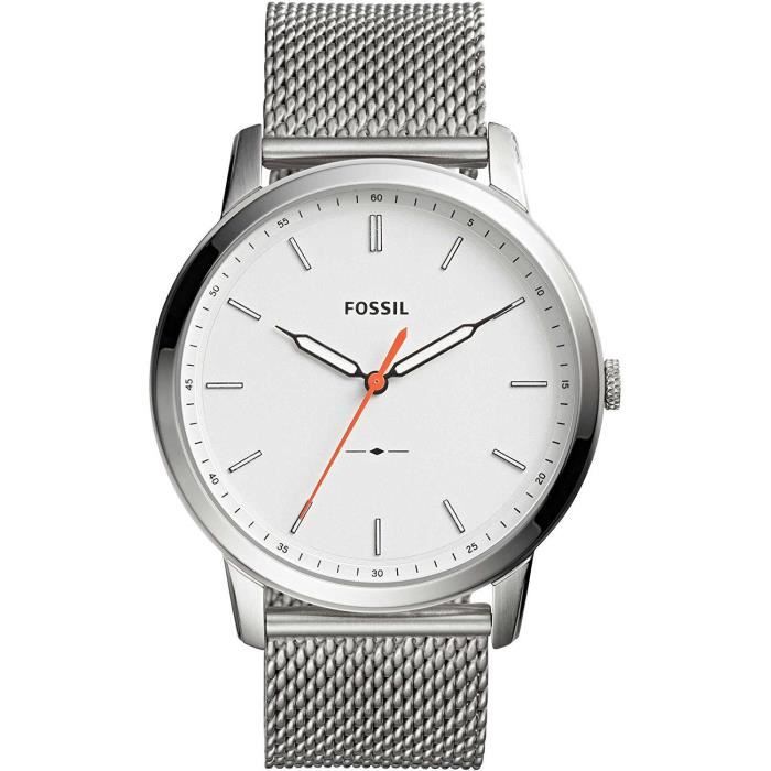 Montre FOSSIL Minimalist Homme en Cuir Marron FS5551 - Tempka.com