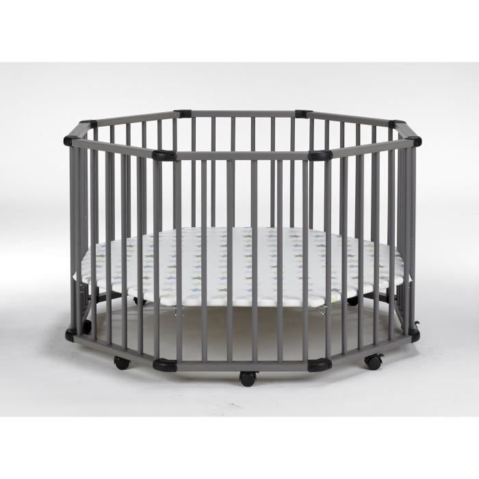Parc Bebe Octo Parc Hetre Naturel Geuther Avec Tapis De Sol Etoile Cdiscount Puericulture Eveil Bebe