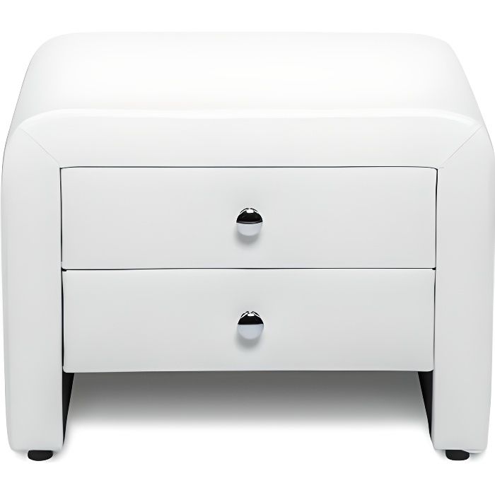Hypnia - Table de chevet blanche 
