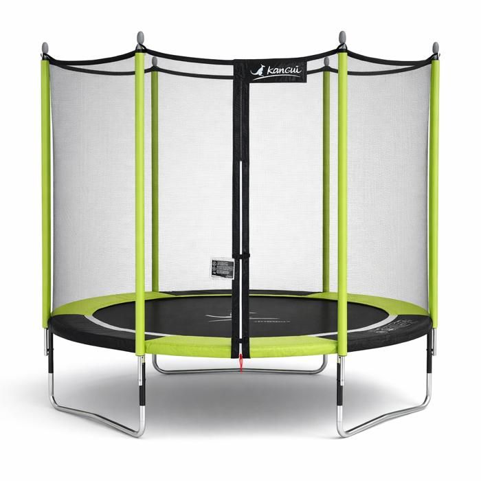 Trampoline Kangui Jumpi POP 300 – Avec Filet, échelle, Bâche Et Kit D'ancrage, Structure Galvanisée, Sécurité Et Dynamisme