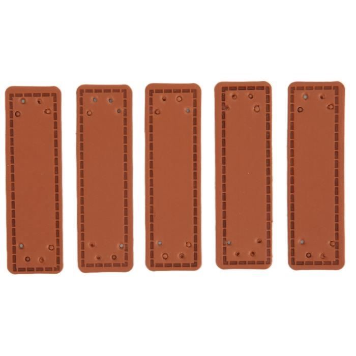 Borsgye WS020 Lot De 50 étiquettes En Cuir Synthétique Faites à La