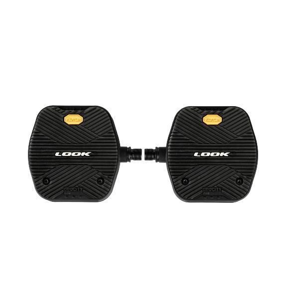 GEOCITY GRIP N Pédales vélo plates à grip VIBRAM - Noires