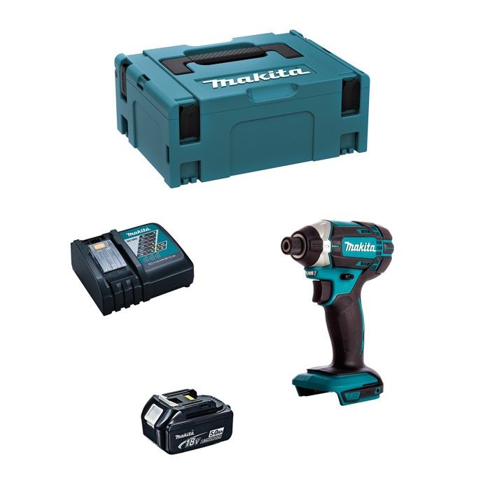 Visseuse à Chocs MAKITA DTD152RTJ1 18 V 165 Nm 5 0 Ah avec Chargeur et MAKPAC 2