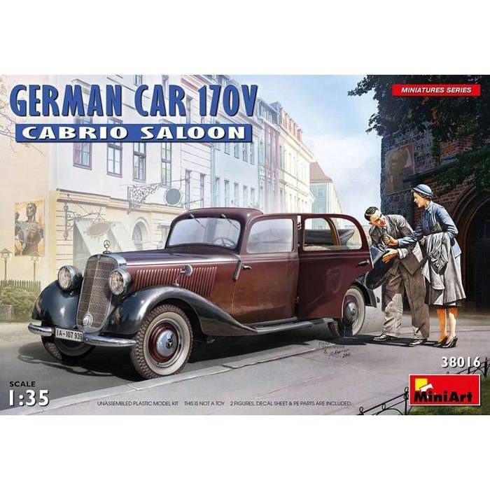 Maquette Miniart 35107 - Voiture Allemande Type 170v Cabriolet B - 1/35