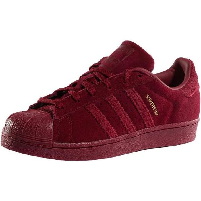 adidas chaussures femme rouge