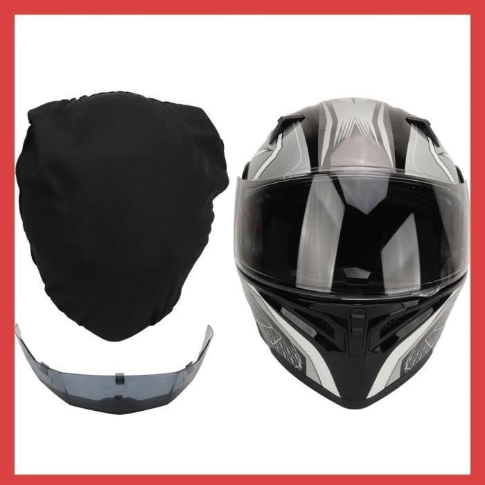 RUMOCOVO® Casque De Moto Avec Queue Rabattable, Pour Hiver, Pour La Sécurité, La Course, Le