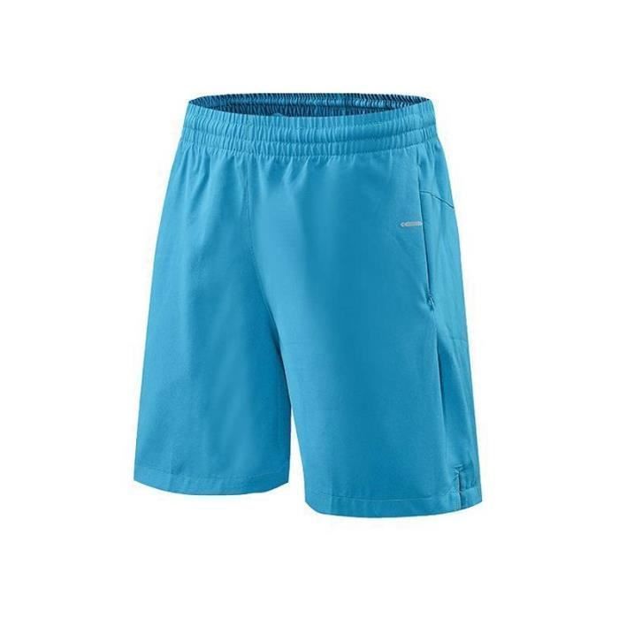Short Sport Homme 2-en-1 - Doublure Compressive - Séchage Rapide - Idéal Running, Fitness, Vélo, Muscu