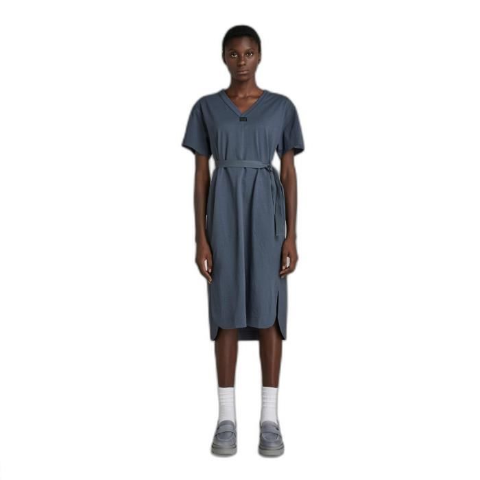 Robe avec ceinture femme G Star Fabric Mix fantem blue Fantem